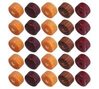 EXCEART 100 Piezas Cuentas Madera Natural Gran Agujero Cuentas Espaciadoras para Manualidades Pulseras Joyería DIY Accesorios Artesanía