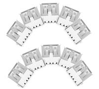 EXCEART 100 Unidades Conector Hembra Usb-a Ángulo 90° Cubierta Trasera y Borde Enrollado, Puerto De Repuesto Para Soldadura, Componentes Electrónicos Para Grabación y Dispositivos Digitales