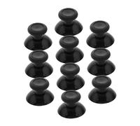EXCEART 10piezas Tapas Reemplazo Joystick Grips De Silicona Antideslizantes Para Cubiertas Agarres Pulgar Compatible Mando Negro