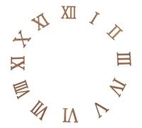 EXCEART 12pcs Números Romanos Formas Adornos Reemplazo Manecillas de Reloj Digital Juego de Números de Reemplazo para El Reloj Número Romano Número de Reloj Kit Personalidad Madera Decoraciones