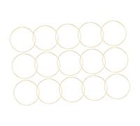 EXCEART 15piezas Anillos De De Sueños De Metal Dorado Para Manualidades Diy Aros Decorativos Para Fiestas y Hogar De Diámetro