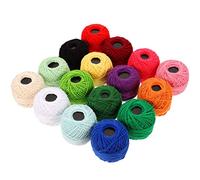 EXCEART 16 Rollos Hilo De Punto De Cruz Lanzadera Frivolité Juego De Hilos para Maquina De Coser Bordado Hilo para Acolchar Hilo De a Mano Hilo De Algodon Hilo Yiwu Algodón Pulsera