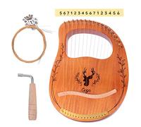 EXCEART 1juego Cuerdas Arpa De Mano Portátil De Madera Para Principiantes Instrumento Musical De Cuerda De Alta Sonoridad y Acabado Pulido