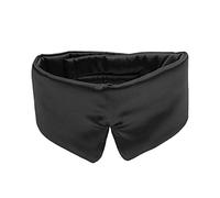 EXCEART 1pieza De Ojos De Seda Ajustable Para Dormir Antifaz De Viaje Portátil Cubre Ojos Suave y Relajante Para Casa Hotel o Transporte Negro