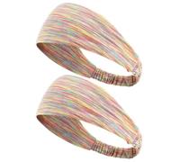EXCEART 2 Diademas Deportivas Absorbentes de Sudor Paquete de 2 Piezas de Seda Chinlon Ice Cómodas y Elegantes para Mujer Ideales para Correr y Maquillaje