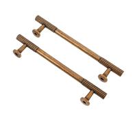EXCEART 2 Juegos Tiradores para Armarios de Aleación de Zinc Dorados Textura Fina y Resistencia a Deformación para Decoración Vintage en Muebles y Gabinetes