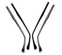 EXCEART 2 Pares de Patillas de Metal Negras para Gafas, Kit de Reparación con Diseño Estilizado y Ajuste Cómodo, Adecuado para Reparación de Patillas Rotas