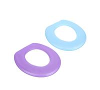 EXCEART 2 piezas Almohadillas de Inodoro Eva Cojines Lavables y Autoadhesivos Fundas Gruesas y Resistentes al Agua Decorativas y Cómodas Color y Azul