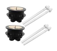 EXCEART 2 piezas Botón de Descarga para Inodoro Reemplazo de Pulsador Doble para Tanque de Agua Función de Doble Descarga Instalación y Uso