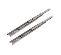 EXCEART 2 Piezas Correderas para Cajones de 14 Pulgadas Extensión Completa y Rodamientos de Bolas, Montaje Lateral, Acero Laminado en Frío, Alta Resistencia para Uso en Hogar y Armarios