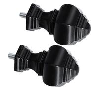 EXCEART 2 Piezas de Tapón de Cabeza de Varilla Romana en Abs Negro Diseño de Faro, Accesorio Decorativo para Barra de Cortina, Fácil Instalación para Decoración del Hogar