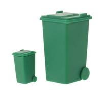EXCEART 2 Piezas en Miniatura Verde de Plástico con Tapa, Apariencia Realista y Estable para Maquetas de Planificación Urbana y Demostraciones en Aula