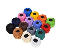 EXCEART 2 Piezas Hilo De Algodón De Ganchillo 16 Y Poliéster Para Bordar - Cordón Para Pulseras Y Línea De Cruce Manual