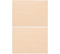EXCEART 2 Piezas Lámina de Madera Bricolaje Recortes de Madera sin Terminar de Tilo, A4 22x30, Beige, Doble Cara, para Estudiantes, Manualidades y Impresión