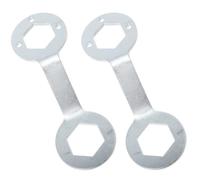 EXCEART 2 Piezas Llave de Embrague para Lavadora de 36/38mm en Acero, Herramienta Compacta y Versátil para Desmontaje de Tuercas en Reparación de Lavadoras