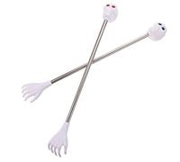 EXCEART 2 Piezas Palo De Cosquillas De Cabeza De Fantasma Rascador De Mano Zombie Martillo Masajeador Corporal Rascador Plegable Víspera De Todos Los Santos Palo Muscular El Plastico