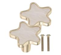 EXCEART 2 Piezas Pomo para Puertas de Armario en Aleación de Zinc con Diseño de Figura en Color Claro, Estilo Nórdico Elegante, Uso Versátil y Fácil Instalación Tornillos Incluidos