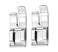 EXCEART 2 Piezas Prensatelas Para Maquina De Coser Prensatelas Cubierto Prensatelas Rectas Encaje En El Pie Prensatelas Presilla Prensatelas De Señora Aleación Acolchado Cremallera