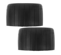 EXCEART 2 Piezas Protectores de Patas de Silla Redondos de PVC Negro Antideslizantes Diseño Simple para Muebles, Compatibles Suelos de Baldosas y Madera Dura