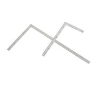 EXCEART 2 piezas Regla Escuadra Acero Inoxidable Rígida Precisa para Carpintería Estudiantes Arquitectura Dibujo Ingeniería