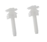 EXCEART 2 piezas Tornillos de Fijación para Asientos de Inodoro Accesorios de Montaje de Plástico con Arandelas Instalación y Duradera para Wc
