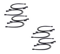 EXCEART 2 Series Cable Divisor Pin Pwm Para Ventiladores De Pc Adaptador De Alimentación Para Cpu Y Ventiladores De Caja Negro Control De Temperatura Automático 4 Piezas*2