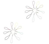 EXCEART 2 Series Cuerda De Teléfono Mosquetón De Cuerdas De Colgar Para Móviles Accesorios De Bricolaje Para Claves Y Usb Colores Mezclados 100 Piezas*2