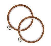 EXCEART 2 Uds Círculo De Bordado Mini Aro De Bordado Marco De Madera Herramientas De Bordado Aro De Marco Círculo De Bordado De Madera Anillo Aro DIY Aro De Bordado
