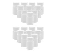 EXCEART 20 Botellas de Plástico PE de 40 Ml para Polvo y Medicamentos, Seguras E Irrompibles, Organizador Portátil para Almacenamiento de Sólidos