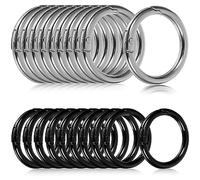 EXCEART 20 Piezas De Metal con Resorte O Anillos Clip para Llavero Mosquetón Redondo Clips Llaveros Hebilla De Gancho Bolso De Hombro Cadena Anillos Clip De Repuesto Manualidades De Cuero