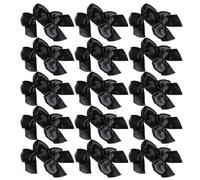 EXCEART 200 Piezas Mini Lazos Negros de Cinta de 2,2x2cm Hechos a Mano, Fáciles de Colocar y Versátiles para Decoración de Bolsos y Accesorios Pelo en Fiestas