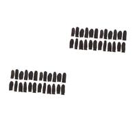 EXCEART 24 Piezas Dedales De Cuero Dedales De Fieltro De Cuero Protector De Dedos De Cuero Gorra De Dedo Sastre Dedal Mangas Dedal Para Bordar Dedo De Cuero Manga Del Pulgar Anti-corte