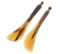 EXCEART 2piezas Bolígrafo De Masaje De Acupresión Puntos Tableros De Guasha Naturales Herramienta De Masaje Raspador Para Fisioterapia Placa Raspadora