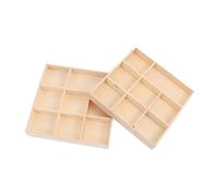 EXCEART 2piezas Cajas De Almacenamiento De Madera Para Decoración Navideña De Multi-funcionales y Prácticas Para Joyas y Cumpleaños y Fiestas