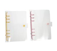 EXCEART 2Piezas Cubierta de Carpeta Anillos Carpeta de Sueltas Transparente para Escolar y Oficina