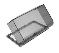 EXCEART 2Piezas Cubierta Protectora de Receptáculo Doble para Interruptor Estilo Adhesivo Antisalpicaduras Instalación y Diseño Sin Perforación Color Negro