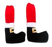 EXCEART 2piezas Fundas para Patas De Mesa Navideñas Calcetines Decorativos para Patas De Muebles Cubiertas para Pies De Mesa Suministros Navideños para Decoración De Navidad