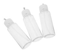 EXCEART 3 Piezas Botella de Plástico para Aerógrafo de 80cc, Recipiente Portátil para Pintura Alimentación por Sifón, Adecuado para Pintura y Estudio Ajuste Preciso de Color