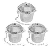 EXCEART 3 Piezas Cesta de Limpieza Ultrasonidos Acero Inoxidable Malla Delicada para Joyas y Especias Infusor de Té Diámetro Compatible con Limpiadores Ultrasónicos