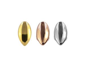 EXCEART 3 piezas de una sola tapa de dientes Hip Hop dientes lisos soporte parrillas soporte dorado plata oro rosa diente vampiro colmillo chapa tapa para rapero fiesta disfraz