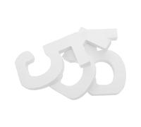 EXCEART 3 Piezas Números de Madera Blancos para Decoración de Pared, Resistentes al Desgaste y Aptos para Pintar, Ideales para Decoración del Hogar y Fotos de Cumpleaños