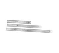 EXCEART 3 Piezas pequeña Regla de Metal Regla Metalica de Precision Material de Oficina gobernantes Reglas métricas Doble Cara Regla de Acero Regla de cálculo Escala niño Regla mecanica