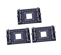 EXCEART 3 Piezas Soporte De Ventilador De Placa Base Radiador Enfriamiento Soporte De Retención del Casquillo Soporte De Montaje del Zócalo Base De Fans De La CPU Negro El Plastico