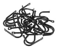 EXCEART 30 Ganchos Rústicos de Hierro Negro para Pared, Ahorro de Espacio y Organización del Hogar, Ideales para Entrada o Dormitorio, Paquete de 30 Unidades