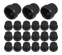 EXCEART 30 Tapas de Dispensador para Botellas de Aceite Esencial Sello Hermético y Material Pp Negro, Fácil de Usar, Compatibles Botellas de 5-100 Ml