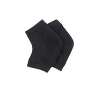 EXCEART 3piezas Protector De Talón De Gel Negro Calcetines Puntera Abierta Para Piel Seca y Agrietada Para Usar Casa o Actividades Diarias