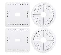 EXCEART 4 discos trenzados de espuma EVA, discos trenzados, placa de trenzado para hilos finos, kit Kumihimo