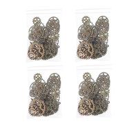 EXCEART 4 Paquetes Equipo De Reloj Engranajes Un Colgante De Engranaje Steampunk Joyería Engranaje Del Reloj Equipo Steampunk Antiguo Para Joyas Punk Metal Encanto