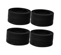 EXCEART 4 Piezas Elevadores de Muebles Redondos Antideslizantes Negras con Protectores Pies para Sillas Mesas y Camas Soporte Estable y Fácil Instalación