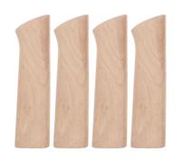 EXCEART 4 Piezas Mango de Cuchillo de Cocina de Repuesto en Madera de Haya | Agarre Rústico Veta Natural, Diseño Ergonómico, para Reparación de Cuchillos y Uso en Cocina
